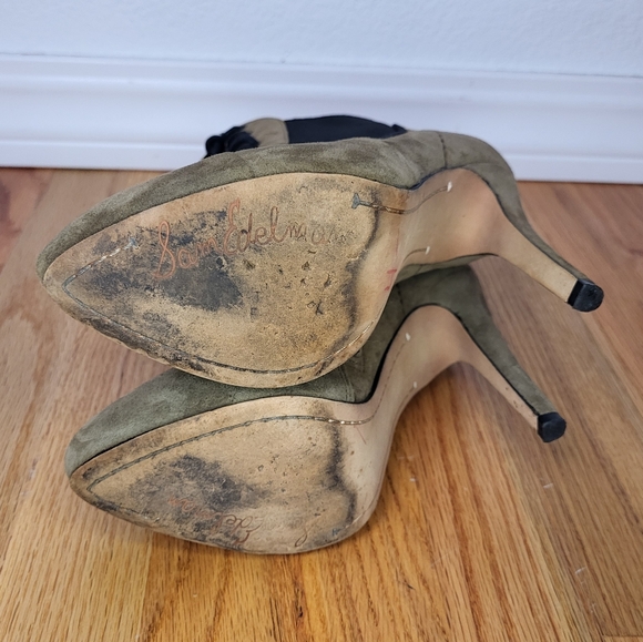 Sam Edelman Troy Ankle Boots in Green Suede Leather size 6.5 - Picture 6 of 10